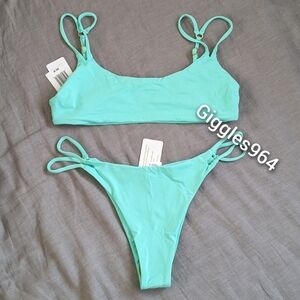 L*Space Zinnia Wilder Bikini Set Bright Teal